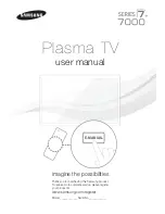 Samsung PN64D7000FFXZA User Manual preview