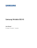 Samsung Portable SSD X5 User Manual preview
