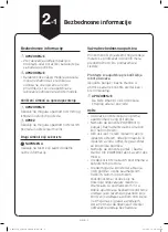 Preview for 17 page of Samsung POWERbot SR1 M70 Series Quick Reference Manual