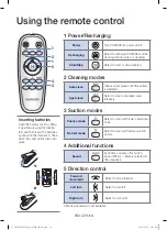 Предварительный просмотр 14 страницы Samsung POWERbot  SR20K9000U Series User Manual