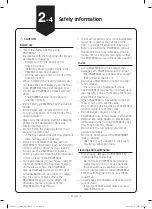 Preview for 6 page of Samsung POWERbot VR10M703PW9 Quick Reference Manual