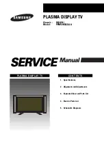 Samsung PPM 50H3 Service Manual preview