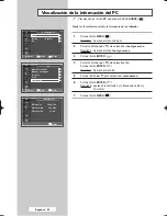 Preview for 22 page of Samsung PPM42M5HB - 42" Plasma Panel Manual De Instrucciones