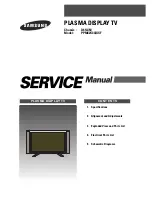 Preview for 1 page of Samsung PPM42S3X Service Manual