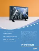 Предварительный просмотр 1 страницы Samsung PPM50M5H Specifications