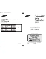 Samsung PPM50M7H User Manual предпросмотр