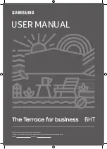 Samsung Pro TV Terrace Edition BH55T User Manual preview