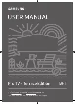 Samsung Pro TV Terrace Edition BHT User Manual preview