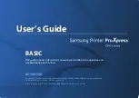 Preview for 1 page of Samsung PROXPRESS C262 series User Manual