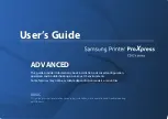 Preview for 117 page of Samsung PROXPRESS C262 series User Manual