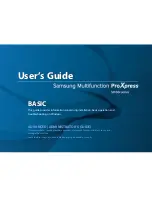 Preview for 1 page of Samsung ProXpress M458x Series User Manual