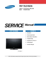 Preview for 1 page of Samsung PS-42C91H Service Manual