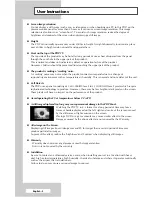 Preview for 2 page of Samsung PS-42D7HD Owner'S Instructions Manual