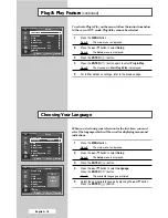 Preview for 18 page of Samsung PS-42D7HD Owner'S Instructions Manual