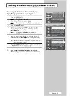 Preview for 73 page of Samsung PS-42D7HD Owner'S Instructions Manual