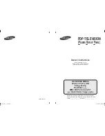 Preview for 1 page of Samsung PS-42E92H Owner'S Instructions Manual