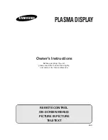 Preview for 1 page of Samsung PS-42P2ST Owner'S Instructions Manual