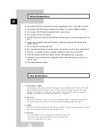 Preview for 2 page of Samsung PS-42P2ST Owner'S Instructions Manual