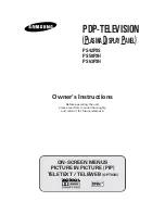 Preview for 1 page of Samsung PS-42P3S Owner'S Instructions Manual