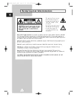 Preview for 2 page of Samsung PS-42P3ST Owner'S Instructions Manual