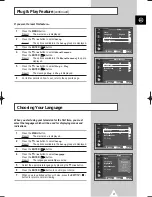 Preview for 17 page of Samsung PS-42P4H Owner'S Instructions Manual