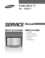 Samsung PS-50P4H Service Manual preview
