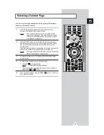 Preview for 45 page of Samsung PS-63P3H Owner'S Instructions Manual