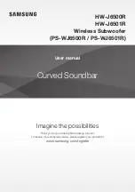 Preview for 1 page of Samsung PS-WJ6500R User Manual