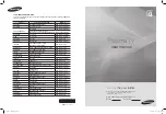 Samsung PS42A416 User Manual preview