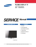 Preview for 1 page of Samsung PS42B430P2WXXH Service Manual