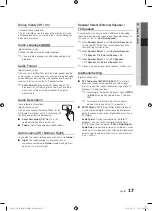 Preview for 17 page of Samsung PS42C430A1W User Manual