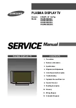 Preview for 1 page of Samsung PS42P2SBX/XEC Service Manual