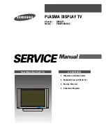 Preview for 1 page of Samsung PS42P3SX/XEC Service Manual