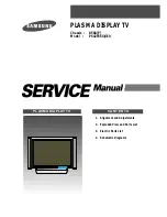 Samsung PS42P3SX Service Manual preview