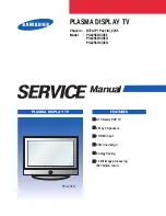 Preview for 1 page of Samsung PS42S5HX/XEE Service Manual