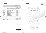 Предварительный просмотр 1 страницы Samsung PS43D490 User Manual