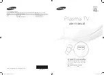 Preview for 1 page of Samsung PS43D490A1W User Manual