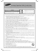 Preview for 2 page of Samsung PS43F4500 User Manual