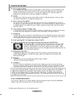 Preview for 2 page of Samsung PS50A476 User Manual