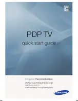 Preview for 1 page of Samsung PS50A550S1R Quick Start Manual