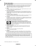 Preview for 3 page of Samsung PS50A650 User Manual