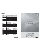 Preview for 1 page of Samsung PS50A676 User Manual