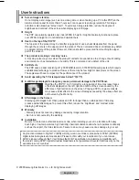 Preview for 2 page of Samsung PS50A676 User Manual