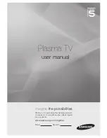 Samsung PS50B550 User Manual preview