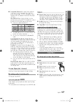 Preview for 17 page of Samsung PS50C550 User Manual