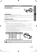 Preview for 43 page of Samsung PS50C550 User Manual