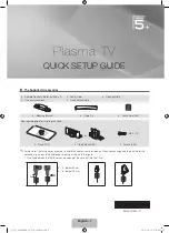 Preview for 2 page of Samsung PS50C550G1W Quick Setup Manual