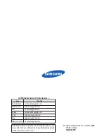 Preview for 2 page of Samsung PS50C62HX/XEC Service Manual