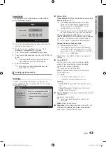 Preview for 43 page of Samsung PS50C6505 User Manual