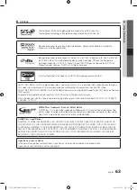 Preview for 63 page of Samsung PS50C7780 User Manual